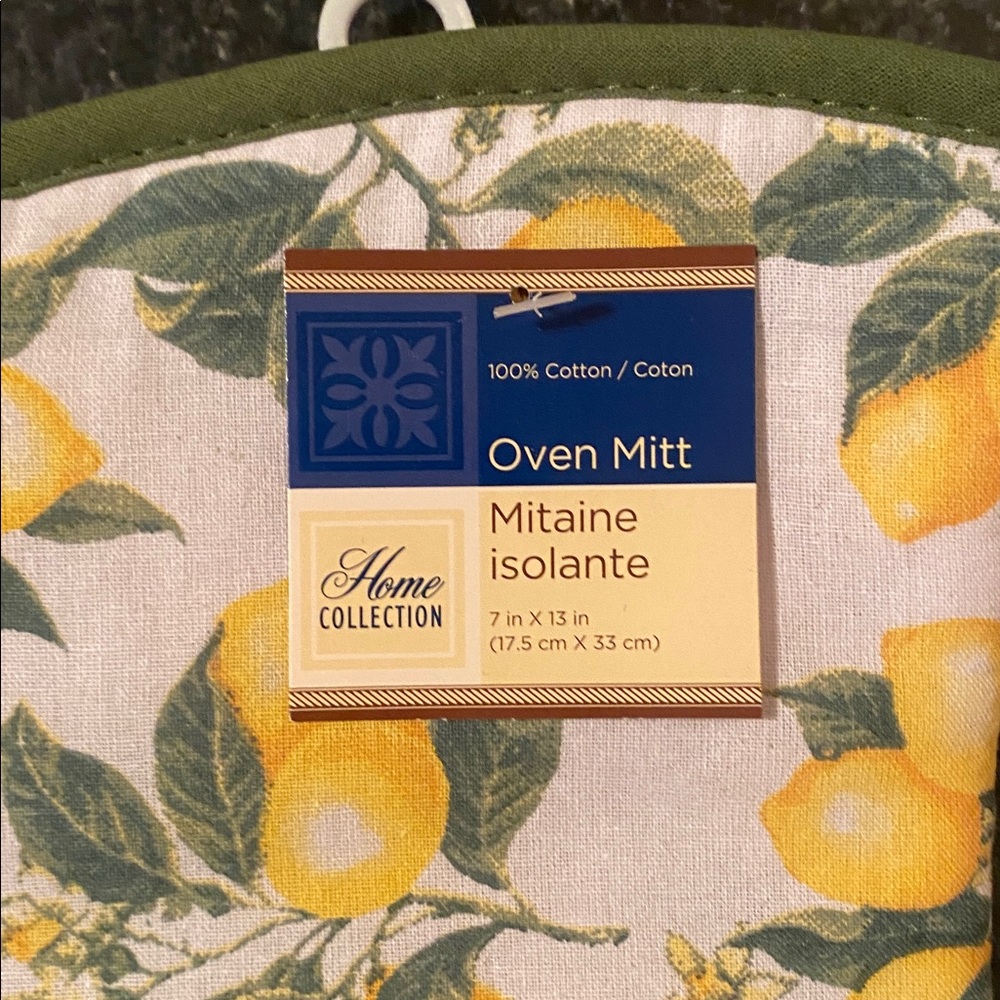 100% Cotton 7 Piece Lemon Kitchen Towel/Oven Mitt Set - Picture 10 of 10